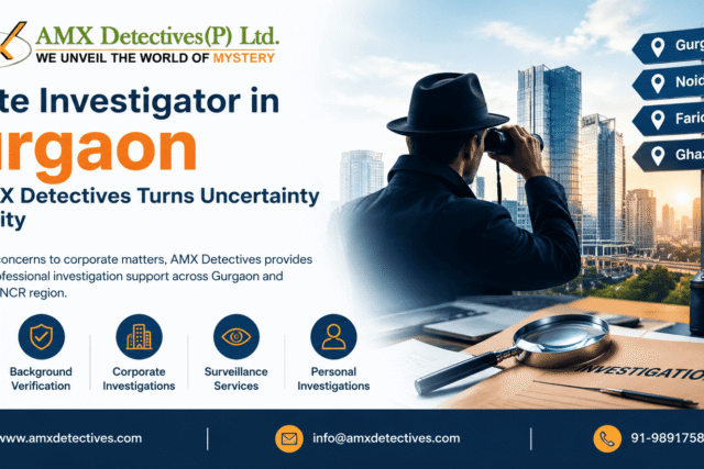 Private Investigator in Gurgaon: How AMX Detectives Helps You Find the Facts