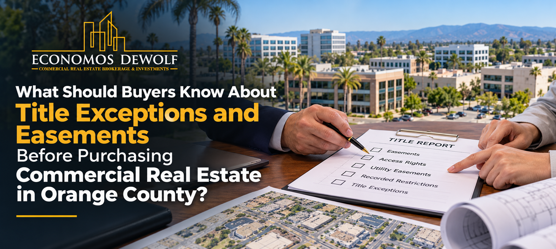What Should Buyers Know About Title Exceptions and Easements Before Purchasing Commercial Real Estate in Orange County?