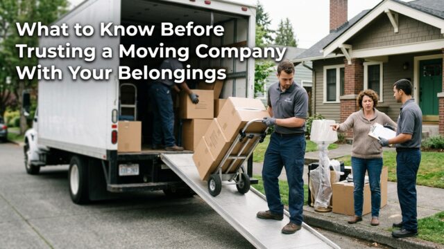 What to Know Before Trusting a Moving Company With Your Belongings