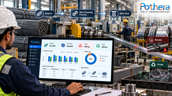 How Does ERP Track Wire Drawing: Rod In, Wire Out, Breaks and Scrap?