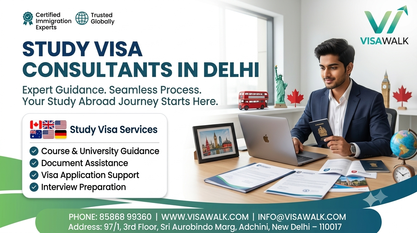 Top Benefits of Hiring Study Visa Consultants in Delhi