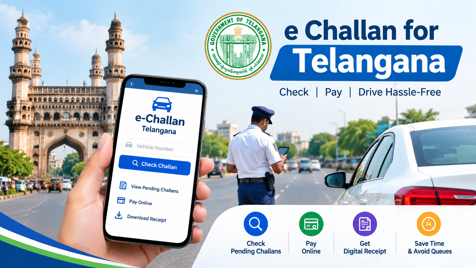 How to Check and Pay e Challan for Telangana Online