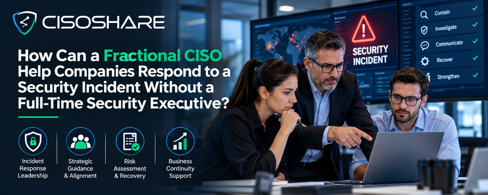 How Can a Fractional CISO Help Companies Respond to a Security Incident Without a Full-Time Security Executive?