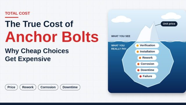 The True Cost of Anchor Bolts: Why Cheap Choices Get Expensive